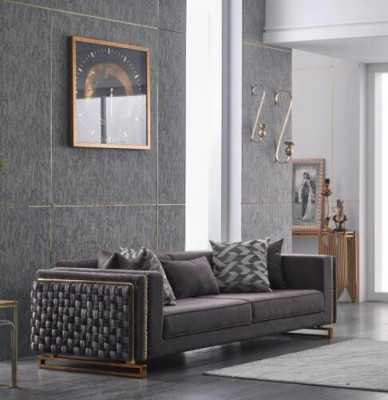 Luxus Dreisitzer Couch Polster Möbel Sofa 3 Sitzer Wohnzimmer 245cm