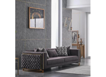 Luxus Dreisitzer Couch Polster Möbel Sofa 3 Sitzer Wohnzimmer 245cm