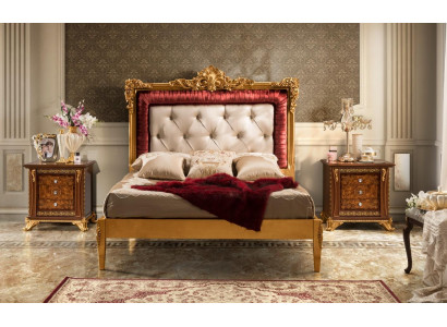 Bett Schlafzimmer Set Design Luxus Betten Neu Barock Möbel 2x Nachttisch 3tlg.