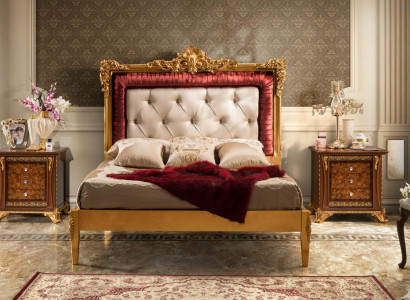 Bett Schlafzimmer Set Design Luxus Betten Neu Barock Möbel 2x Nachttisch 3tlg.
