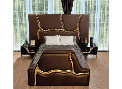 Schlafzimmer Bett 2x Nachttische Luxus Betten Set Komplett Design Möbel 3 tlg.