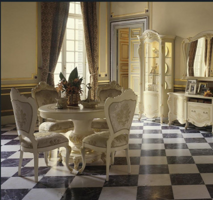Esszimmer Set Tisch + 4 Stühle Esszimmerstuhl Set Tisch Gruppe Garnitur 5 tlg.