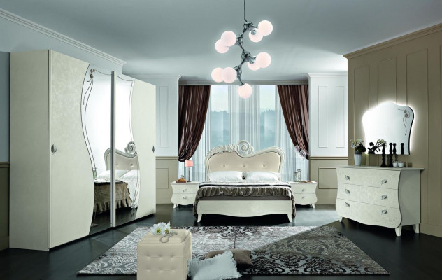 Design Möbel Klassisch Luxus Betten Neu Bett 2x Nachttisch Schlafzimmer Set 3tlg