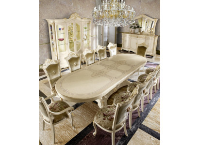 Holz Möbel aus Italien Esszimmer Tische Einrichtung Esstisch Luxus Tisch Massiv