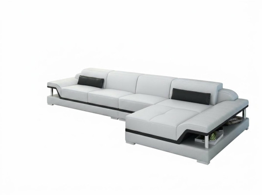 Design Ledersofa Sofa Couch Polster Eckgarnitur Sitzgarnitur Leder Couchen 8004C 