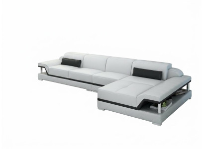 Design Ledersofa Sofa Couch Polster Eckgarnitur Sitzgarnitur Leder Couchen 8004C 