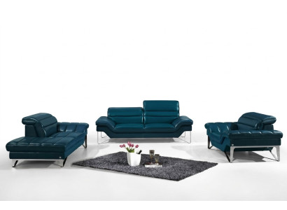 Sofagarnitur Leder Sofa Set 3+2 (ohne Sessel) Couch Sitz Polster Garnitur 994