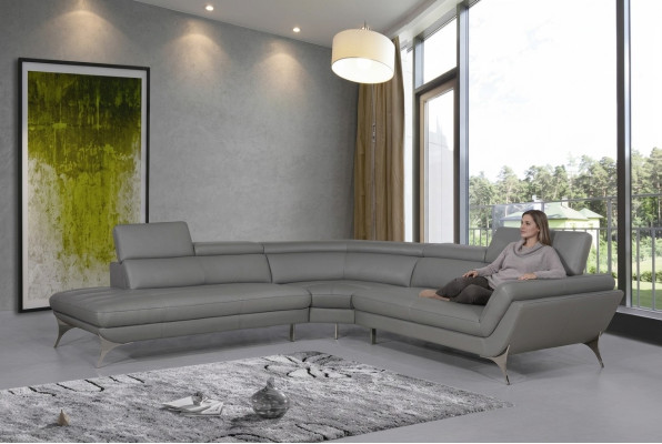Ledersofa Couch Wohnlandschaft Ecksofa Eck Garnitur Design Modern Sofa 1541
