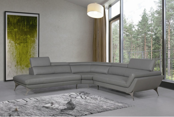 Ledersofa Couch Wohnlandschaft Ecksofa Eck Garnitur Design Modern Sofa 1541