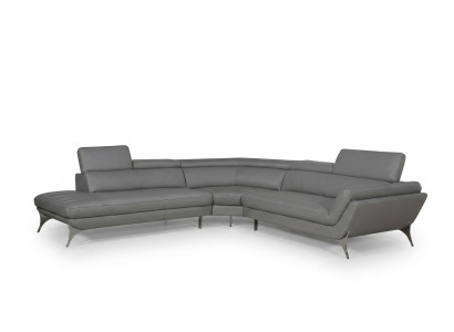 Ledersofa Couch Wohnlandschaft Ecksofa Eck Garnitur Design Modern Sofa 1541