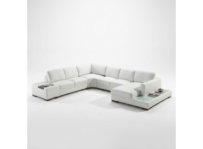 Ledersofa Ecksofa Sofa Wohnlandschaft Polster Sitz Eckgarnitur XXL Big Sofas Neu