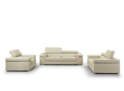 Sofagarnitur Couch 80 20 Polster Leder Sofa Wohnzimmer Sitz 3+2+1 Set