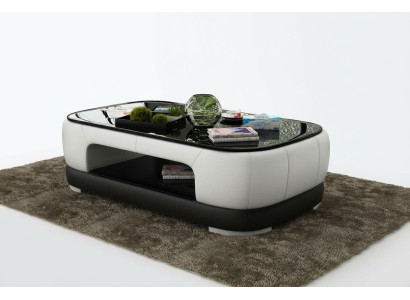 Gepolsterter Couchtisch Tisch Couchtische Glastisch Beistelltisch