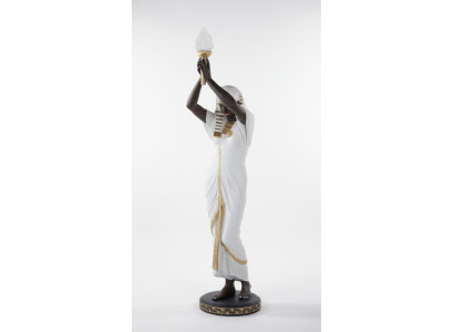 Stehleuchte Skulptur Figur Lampen Leuchte Ägypten Statue Figuren Skulpturen Deko