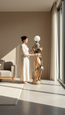 Stehleuchte Lampe Leuchte Statue Figur Skulpturen Skulptur Statuen Stanlampe Neu