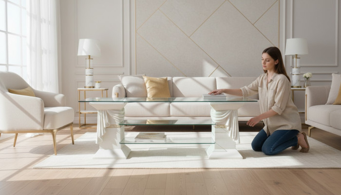 Klassische RTV Sideboard Fernseh Tisch Tische Tv Board Medusa Regal Vitrine