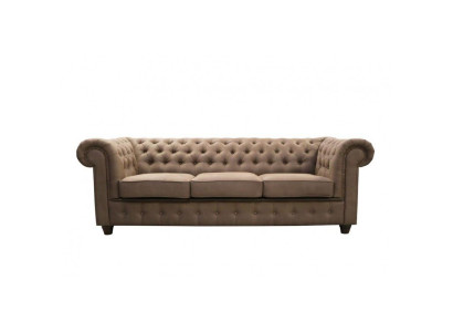 Chesterfield Sofagarnitur Sofa 3+1+1 Couch Polster Set Sofas Couchen Komplett