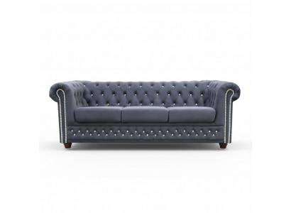 Chesterfield Ledersofa Sofa Couch Polster Garnitur 3+1 Bettfunktion Schlafsofa
