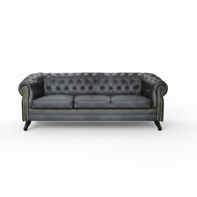 Chesterfield Sofagarnitur 3+2+1 Glasgow Couch Polster Set Sofas Couchen Neu