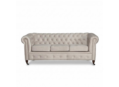 Chesterfield Sofagarnitur 3+2+1 Oxford Couch Polster Set Sofas Couchen Leder