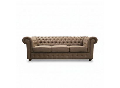 Chesterfield Cambridge 3 Sitzer mit Bettfunktion Couch Polster Sofas Couchen Neu