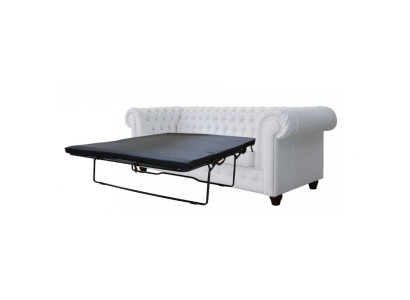 Chesterfield Cambridge 3 Sitzer mit Bettfunktion Couch Polster Sofas Couchen Neu
