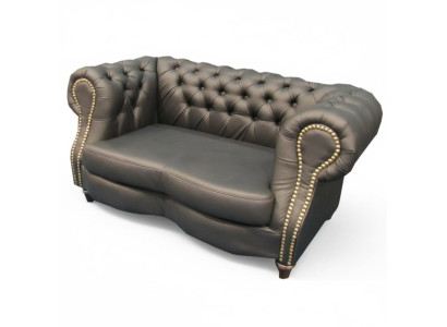 Chesterfield Lincoln 2 Sitzer Couch Polster Sofas Couchen Design Sofa Club Leder