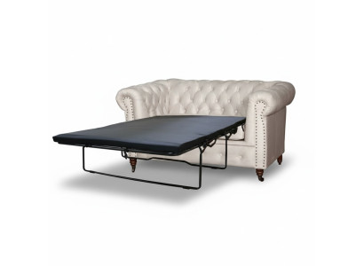 Chesterfield Oxford 2 Sitzer mit Bettfunktion Couch Polster Sofas Couchen Neu