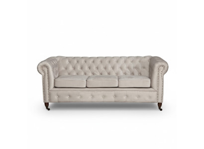 Design Klassiker Chesterfield Polster Sofa Couch Garnitur 3 Sitzer Ledersofa Neu