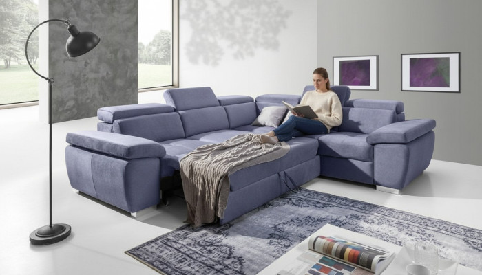 XXL Polster Wohnlandschaft Sofa Eck Sitz Polster Schlaf Garnitur Couchen Sofas