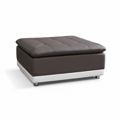 Lounge Hocker XXL Club Fußhocker Ottomane Pufa Leder Textil Ottoman