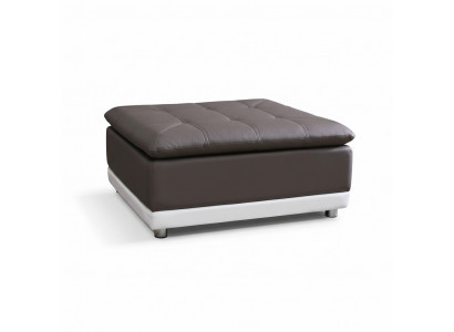 Lounge Hocker XXL Club Fußhocker Ottomane Pufa Leder Textil Ottoman