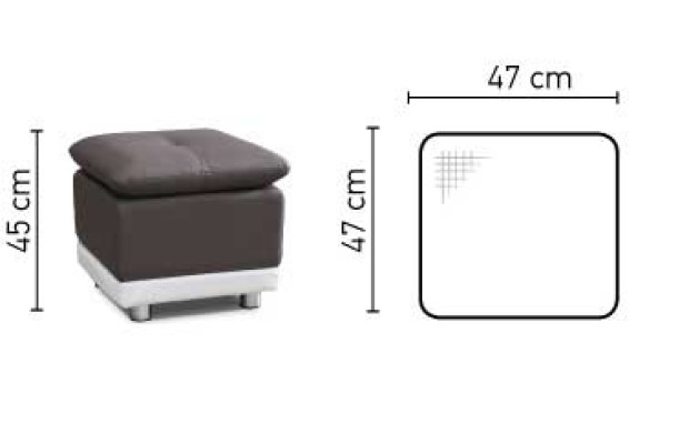 XXL Fußhocker Hocker Leder Textil Ottoman Designer Pufa Ottomane 