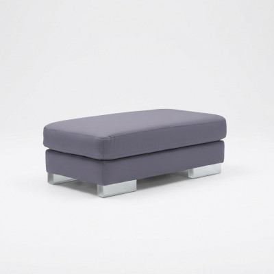 XXL Club Fußhocker Club Lounge Hocker Pufa Leder Ottoman Designer Textil