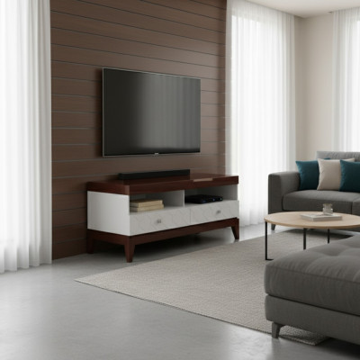 RTV Klassischer Hochglanz Schrank Sideboard TV Board Designer Wand