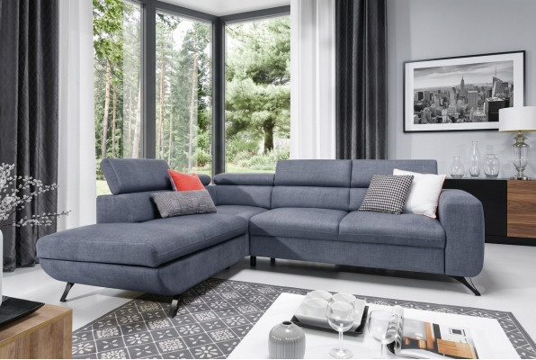 Moderne Schlafcouch Schlafsofa Bettfunktion Sofa Couch Polster Sitzgarnitur Ecke