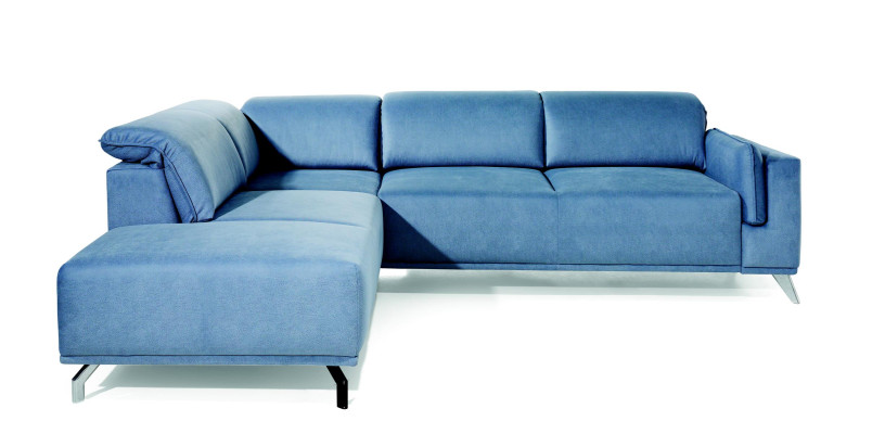 Ecksofa Schlafsofa Polster Eck Couch Sitz Polster Garnitur Bettkasten Stoff Neu