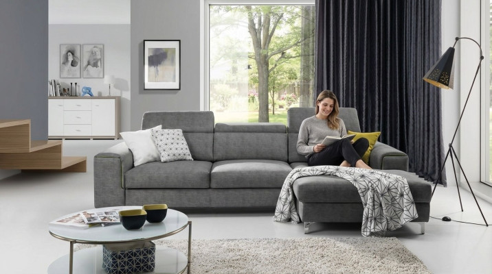 Schlafsofa Sofa Polster Wohnzimmer Ecksofa Textl Sitz Garnitur Funktions Couch