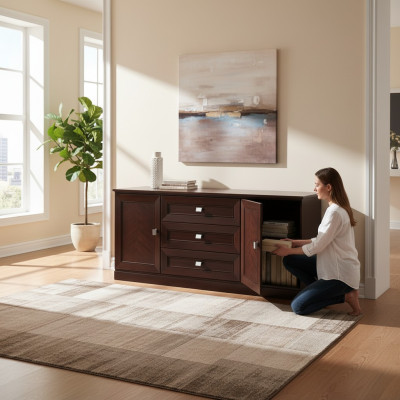 Büro Kommode Holz Schrank Holzkommode Klassische Sideboard Kommoden