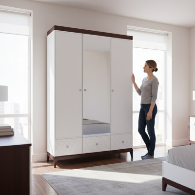 Kleiderschrank Designer Schrank Holz Wandschrank Edler Luxus Hotel