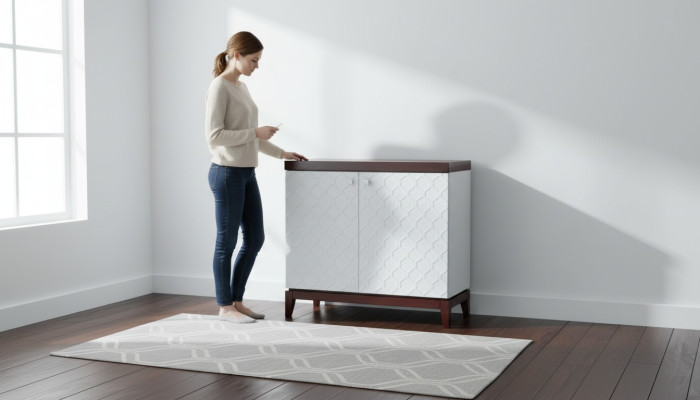 Designer Kommodenschrank Kommode Anrichte Kommoden Regal Holz