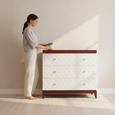 Designer Kommodenschrank Kommode Anrichte Kommoden Regal Dekorative Holz