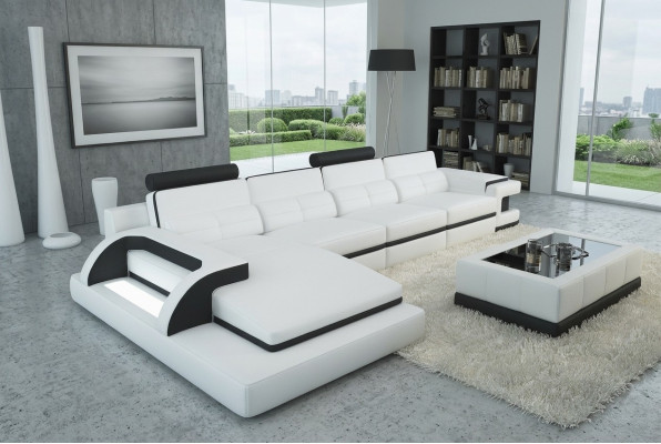Ledersofa Ecksofa Polster Eck Garnitur Sofas Couchen Sofa Wohnlandschaft