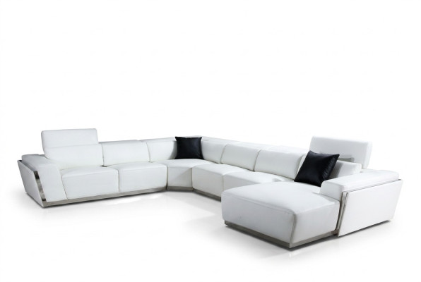Multifunktions Relax Ecksofa Ledersofa Sofa Couch Polster Eck Sitz Garnitur