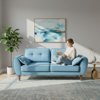 Design Polster Couch Kanzlei 2 Sitzer Arzt Praxis Wartezimmer Möbel Sofa Sofas