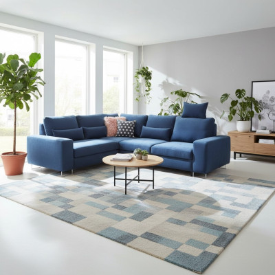Schlafsofa Ecksofa Sofa Polster Wohnzimmer Textl Sitz Garnitur Funktions