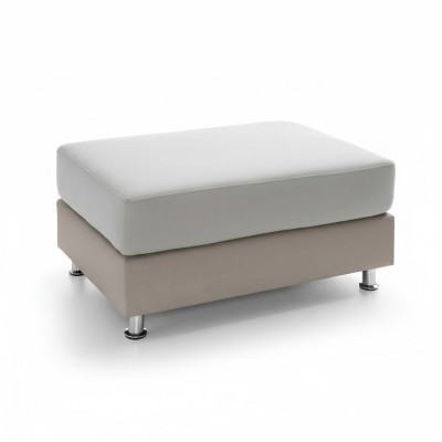 XXL Club Fußhocker Club Lounge Hocker Leder Textil Ottoman Designer Pufa