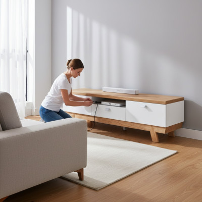 rtv sideboard fernsehschrank schrank tv tisch moderner holz schrank Aspen ASRTV