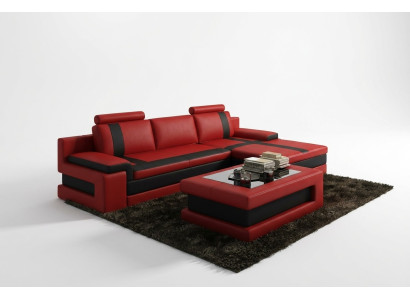 Ledersofa Couch Wohnlandschaft L Form Design Modern Sofa Eck Sofas