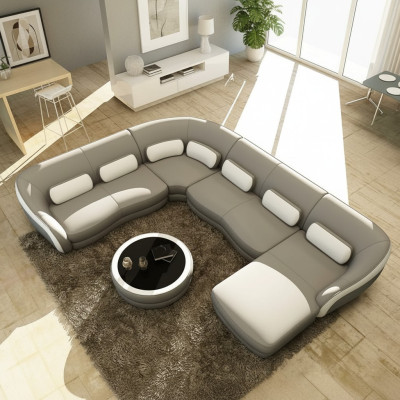 Big Luxus Couch Wohnlandschaft Ecksofa Couchen Sofas Garnituren Leder Sofa Eck